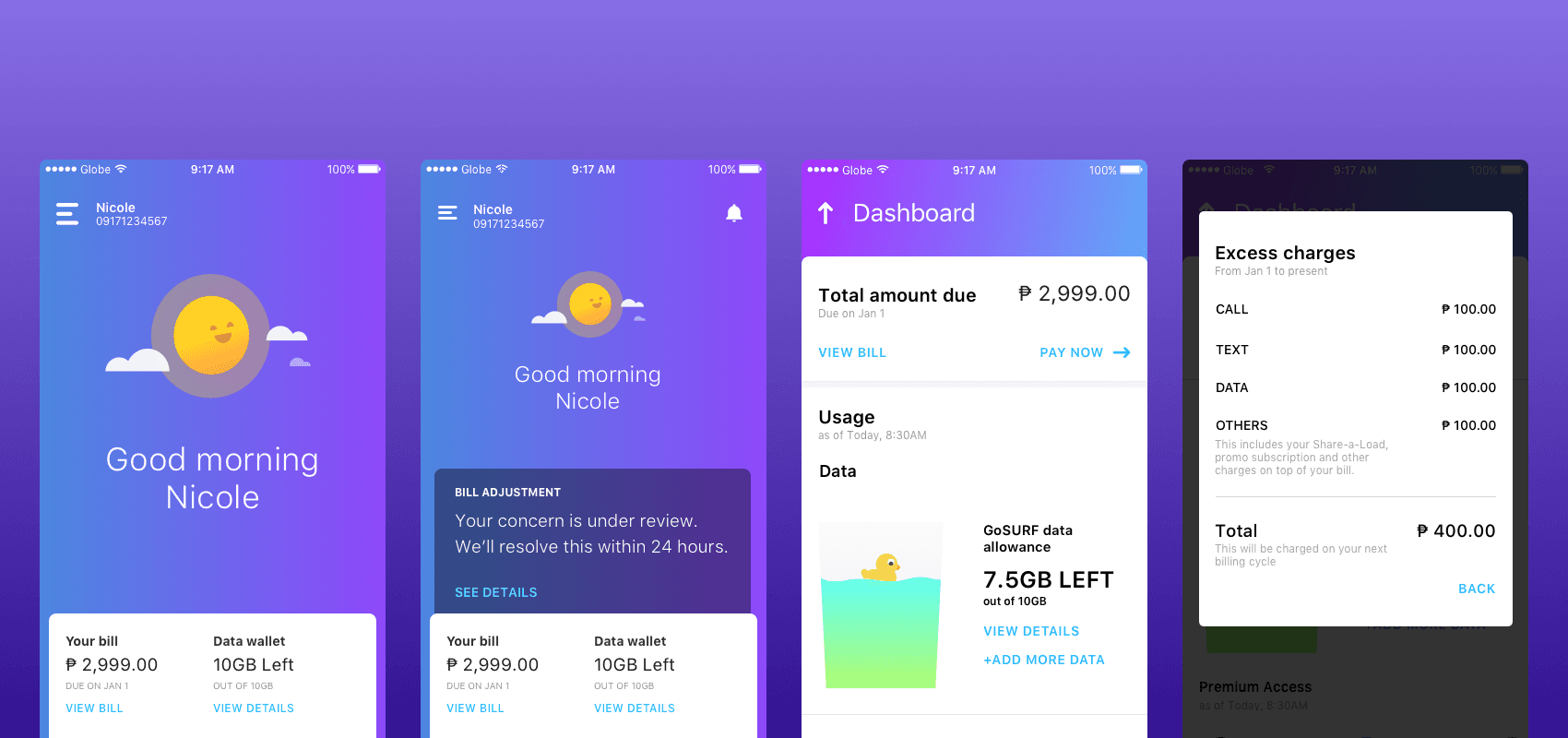 Globe One App - Solution solution